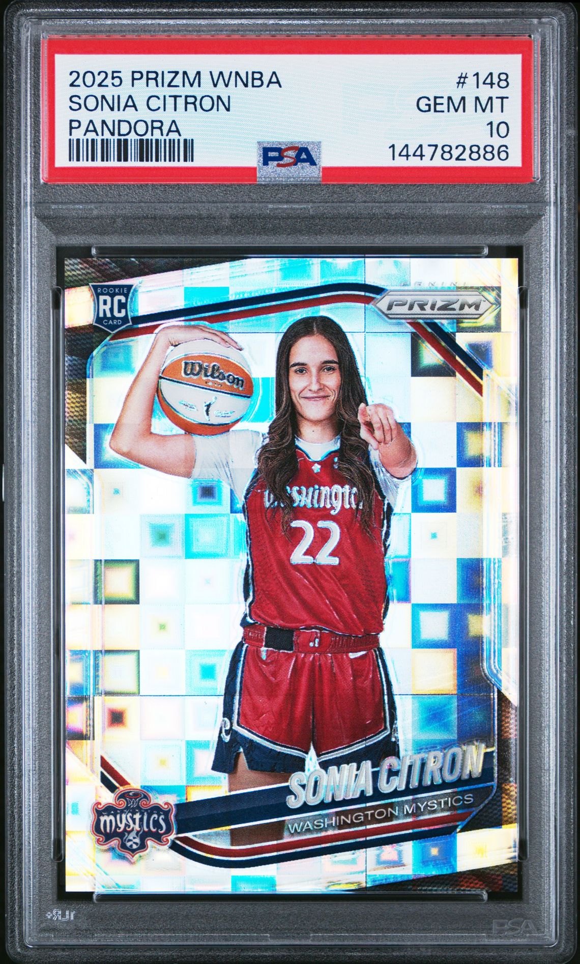 2025 Panini Prizm Wnba Sonia Citron #148 (Pandora) Gem Mt 10 front