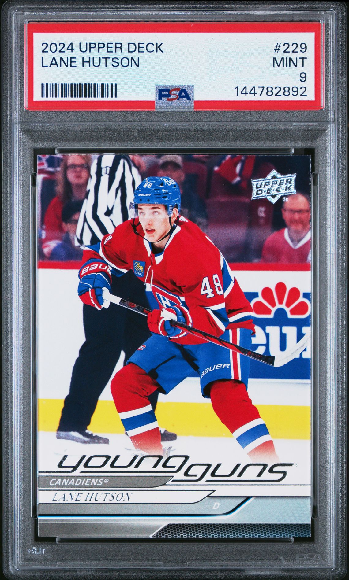 2024 Upper Deck Lane Hutson #229 Mint 9 front