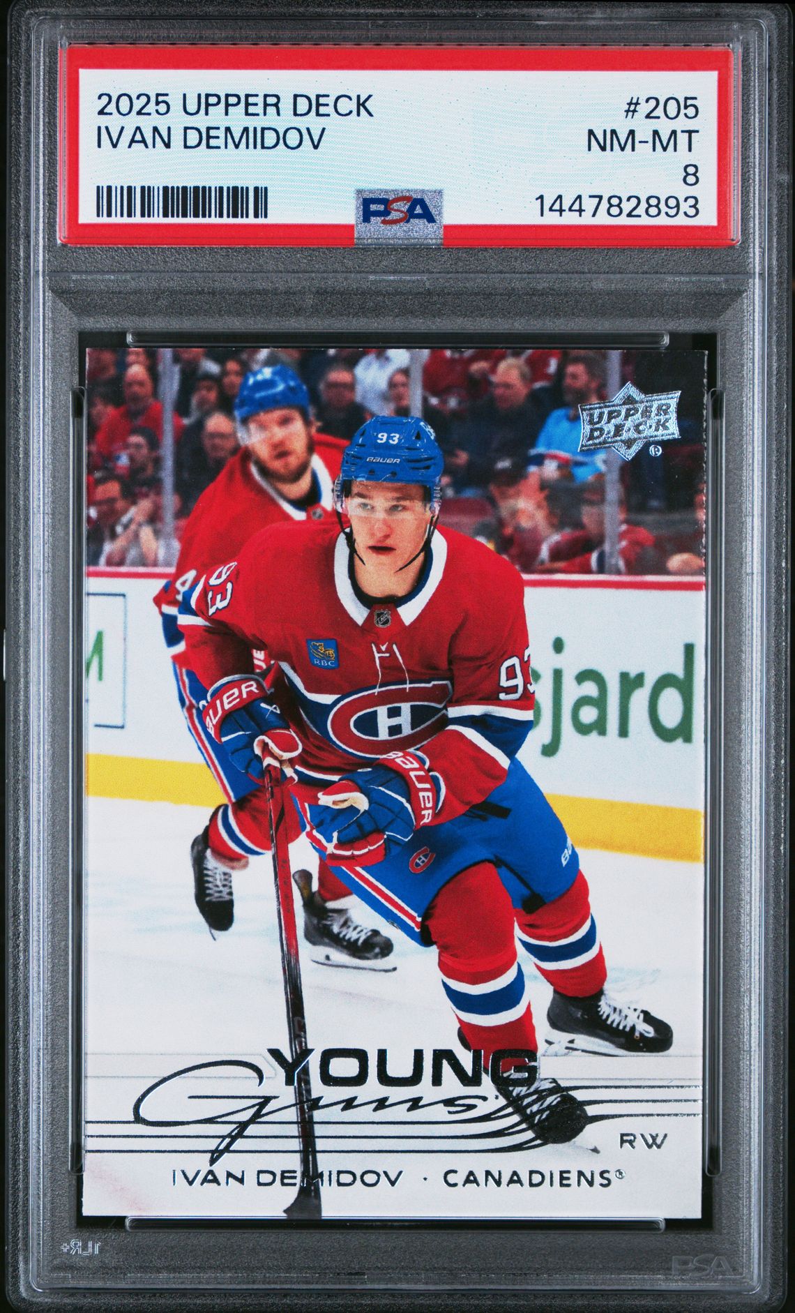 2025 Upper Deck Ivan Demidov #205 Nm-Mt 8 front