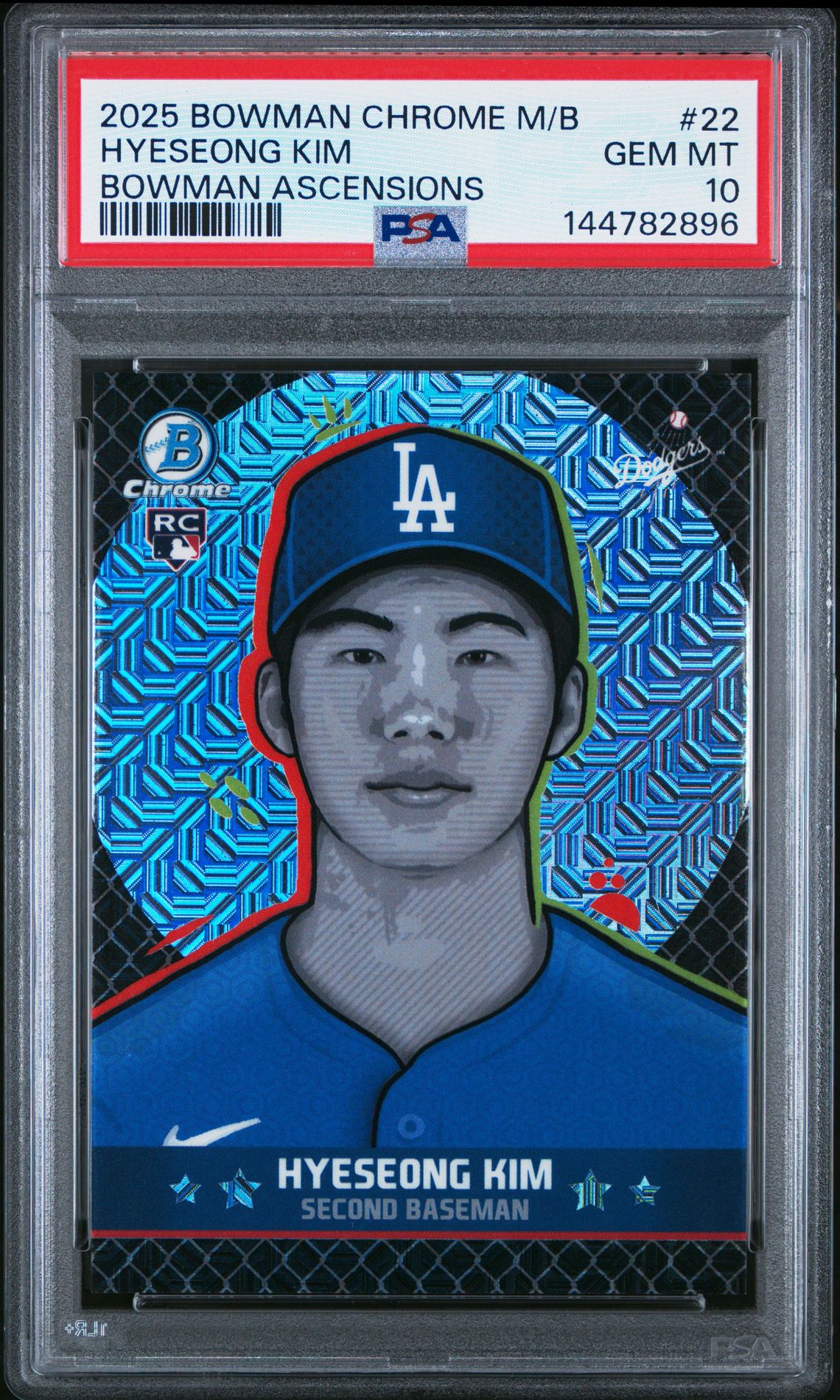2025 Bowman Chrome Mega Box Bowman Ascensions Hyeseong Kim #22 Gem Mt 10 front