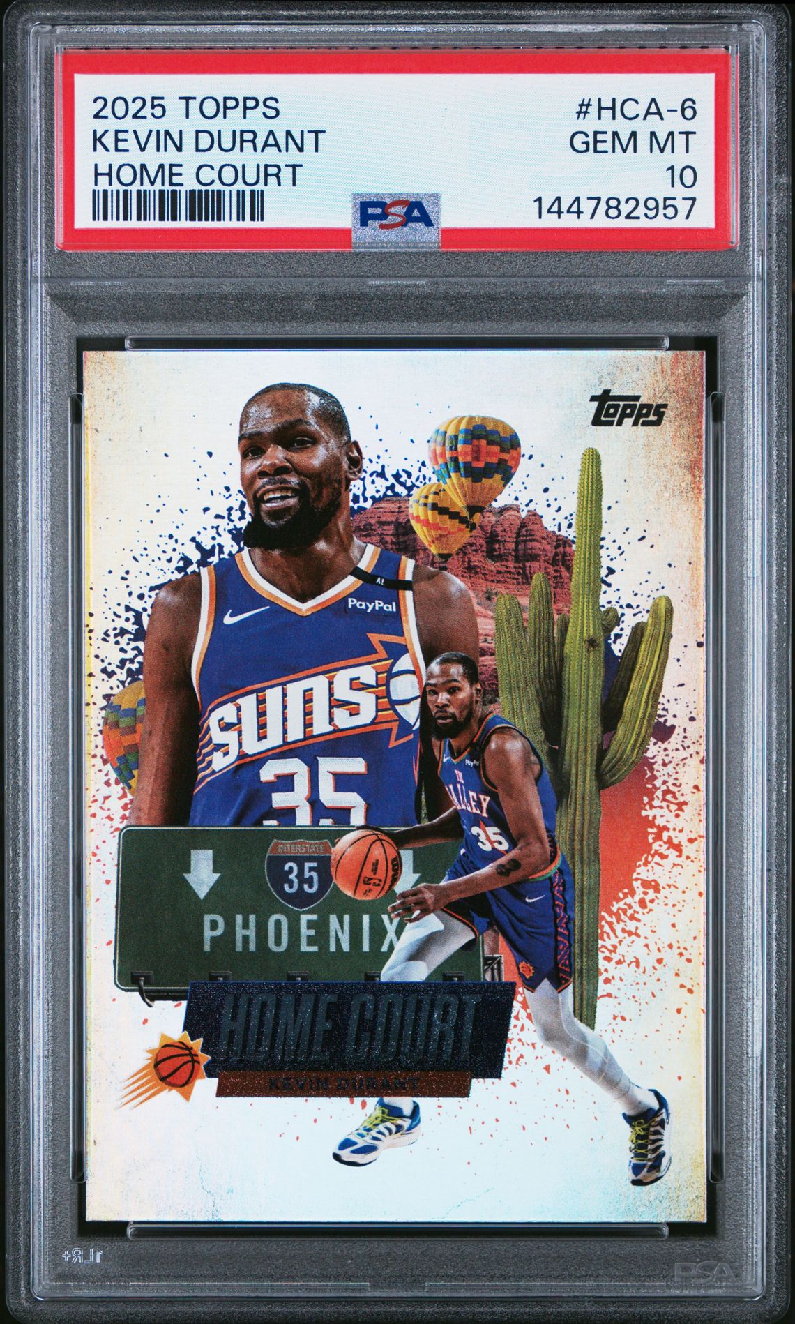 2025 Topps Home Court Kevin Durant #Hca-6 Gem Mt 10 front