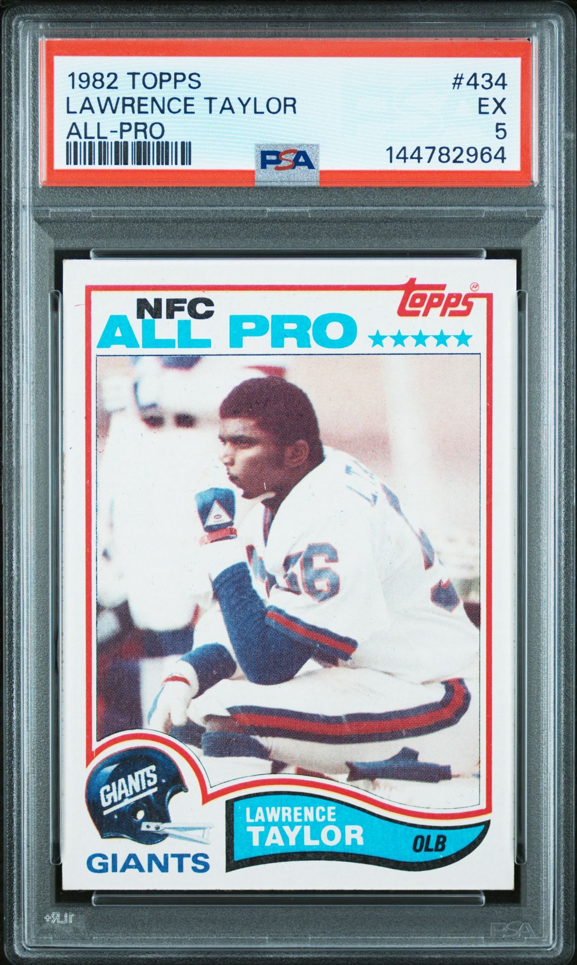 1982 Topps Lawrence Taylor #434 (All-Pro) Ex 5 front