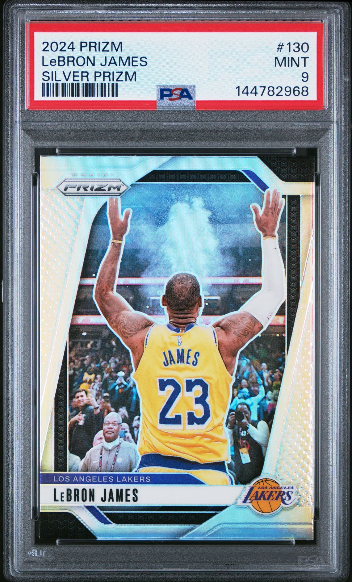 2024 Panini Prizm Lebron James #130 (Silver Prizm) Mint 9 front