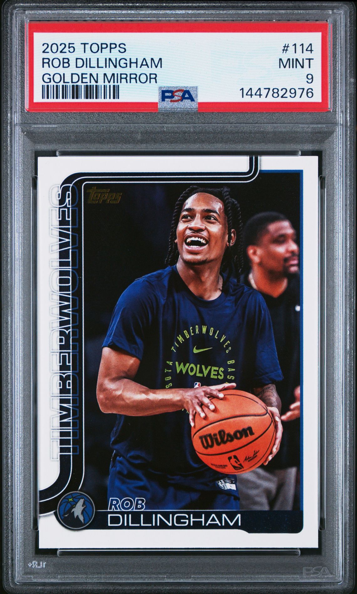 2025 Topps Rob Dillingham #114 (Golden Mirror) Mint 9 front