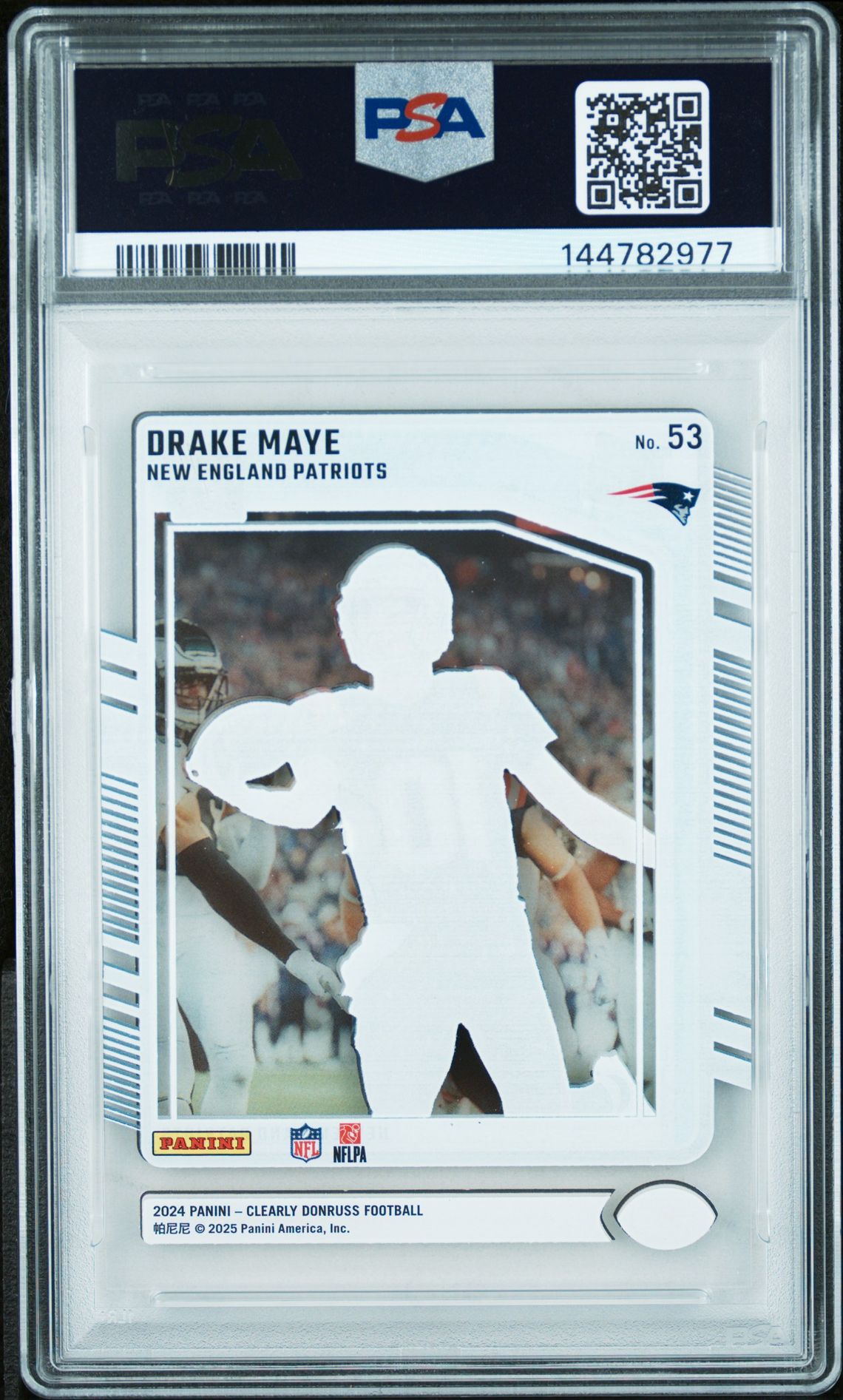 2024 Panini Clearly Donruss Drake Maye #53 Nm-Mt 8 back