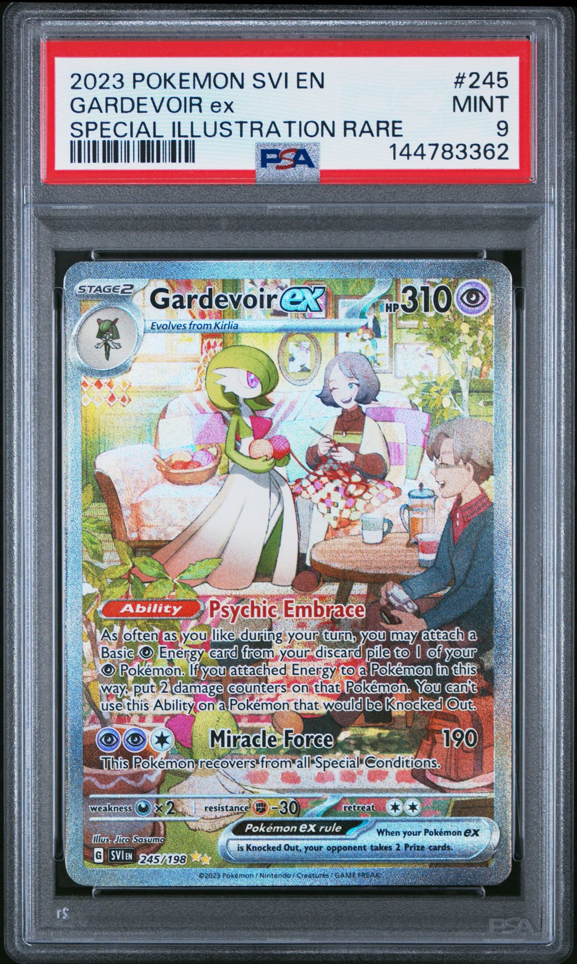 2023 Pokemon Svi En-Scarlet & Violet Gardevoir Ex #245 (Special Illustration Rare) Mint 9 front