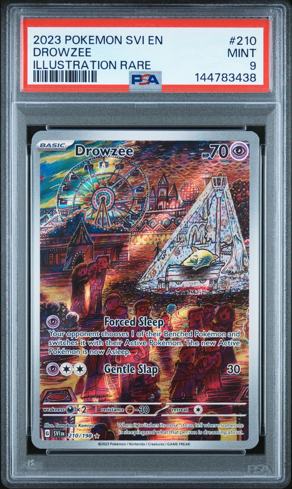 2023 Pokemon Svi En-Scarlet & Violet Drowzee #210 (Illustration Rare) Mint 9 front