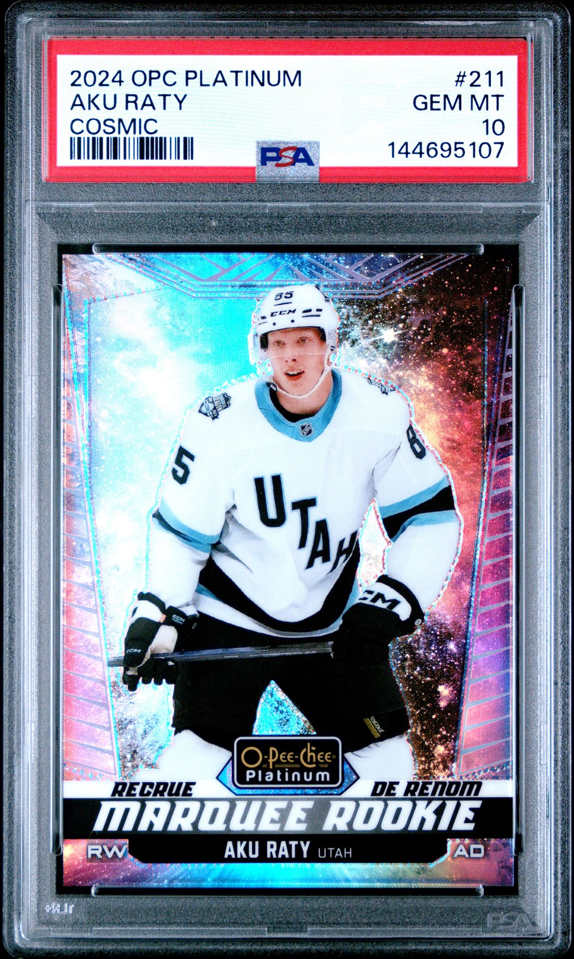 2024 Upper Deck O-Pee-Chee Platinum Aku Raty #211 (Cosmic) Gem Mt 10 front