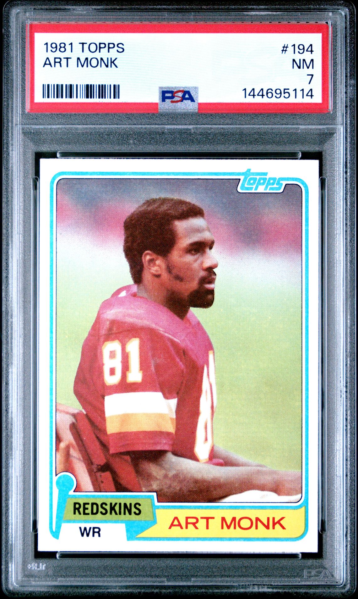 1981 Topps Art Monk #194 Nm 7 front