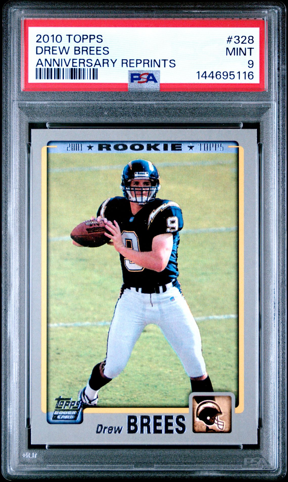 2010 Topps Anniversary Reprints Drew Brees #328 (Anniversary Reprints) Mint 9 front