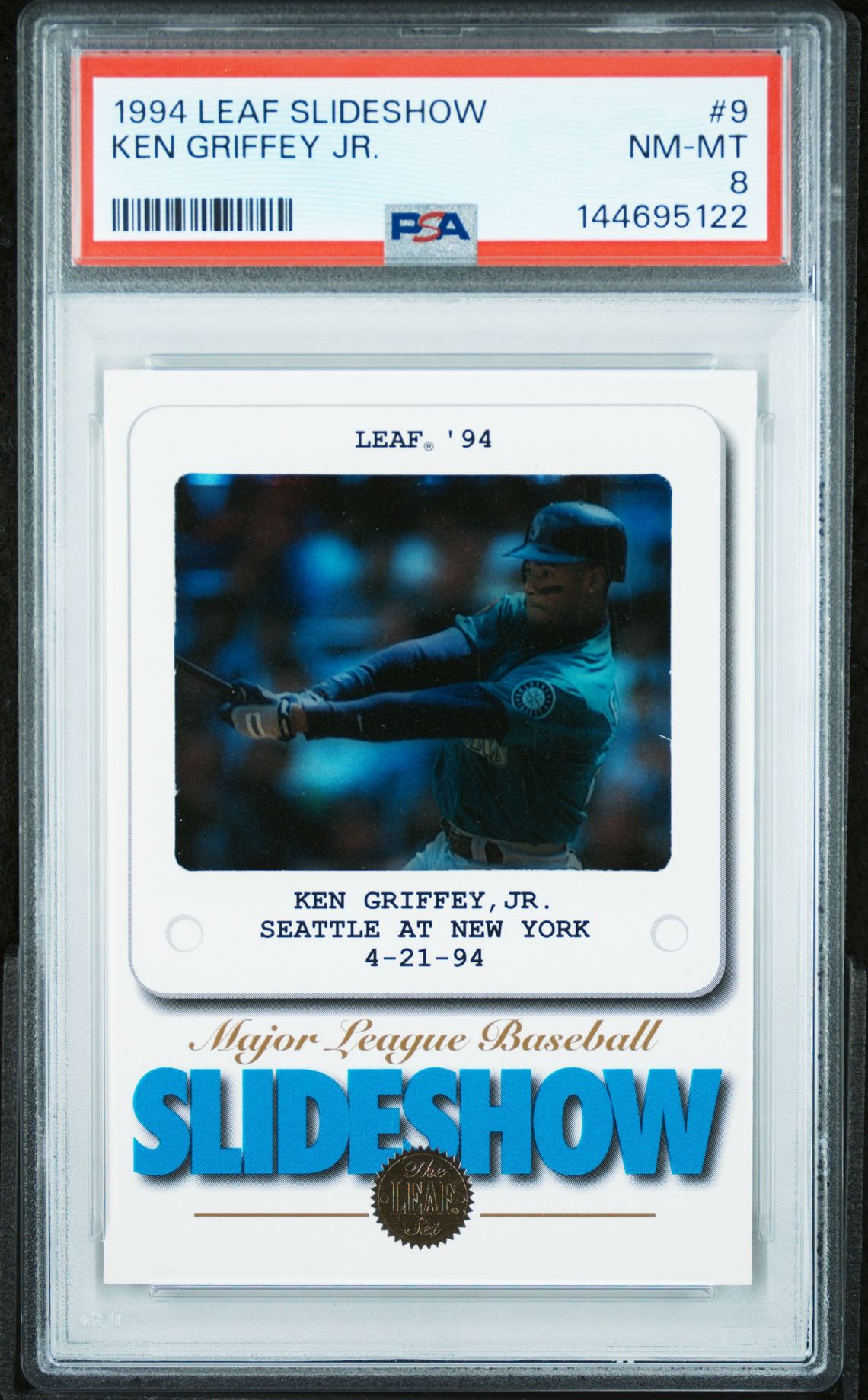 1994 Leaf Slideshow Ken Griffey Jr. #9 Nm-Mt 8 front