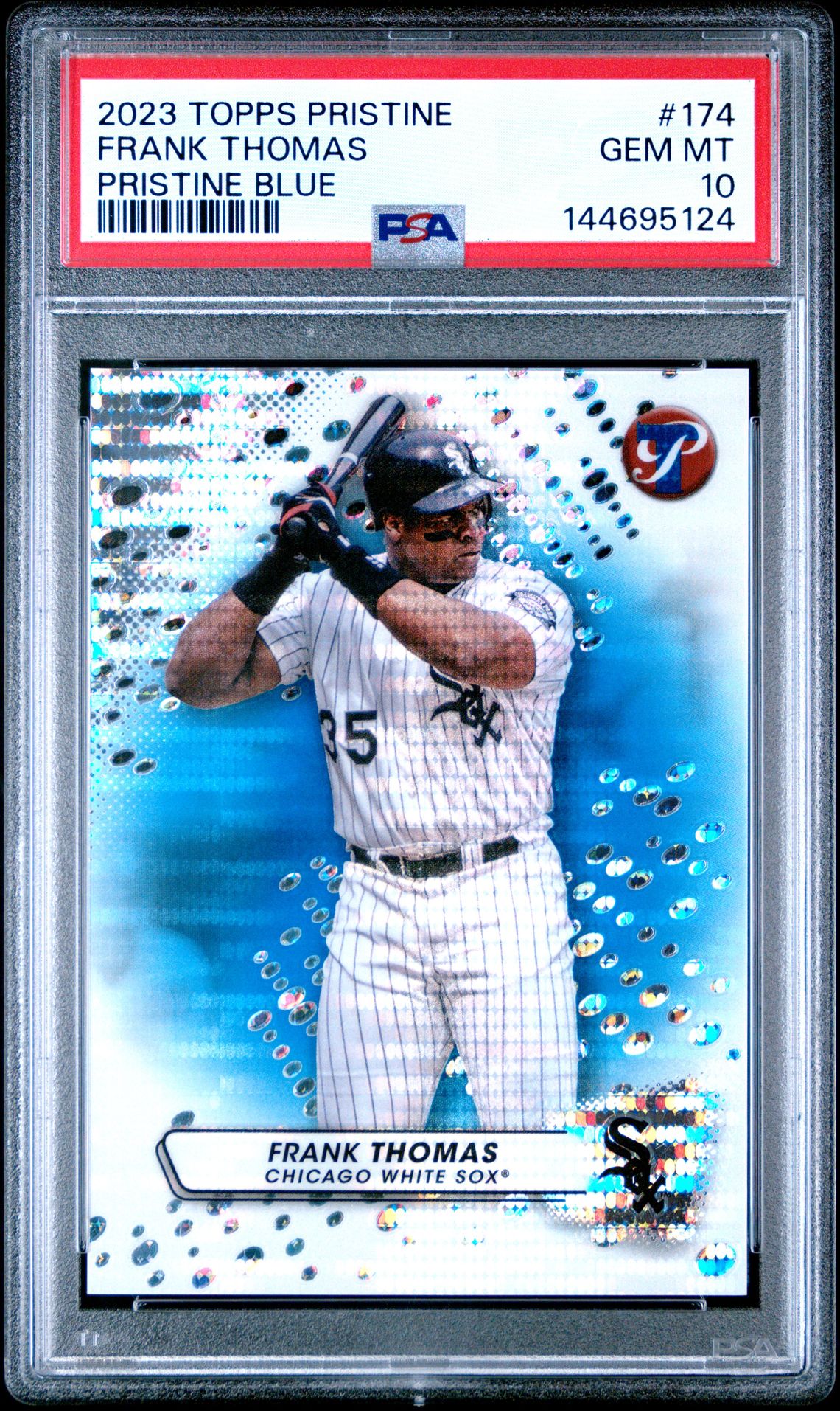 2023 Topps Pristine Frank Thomas #174 (Pristine Blue) Gem Mt 10 front