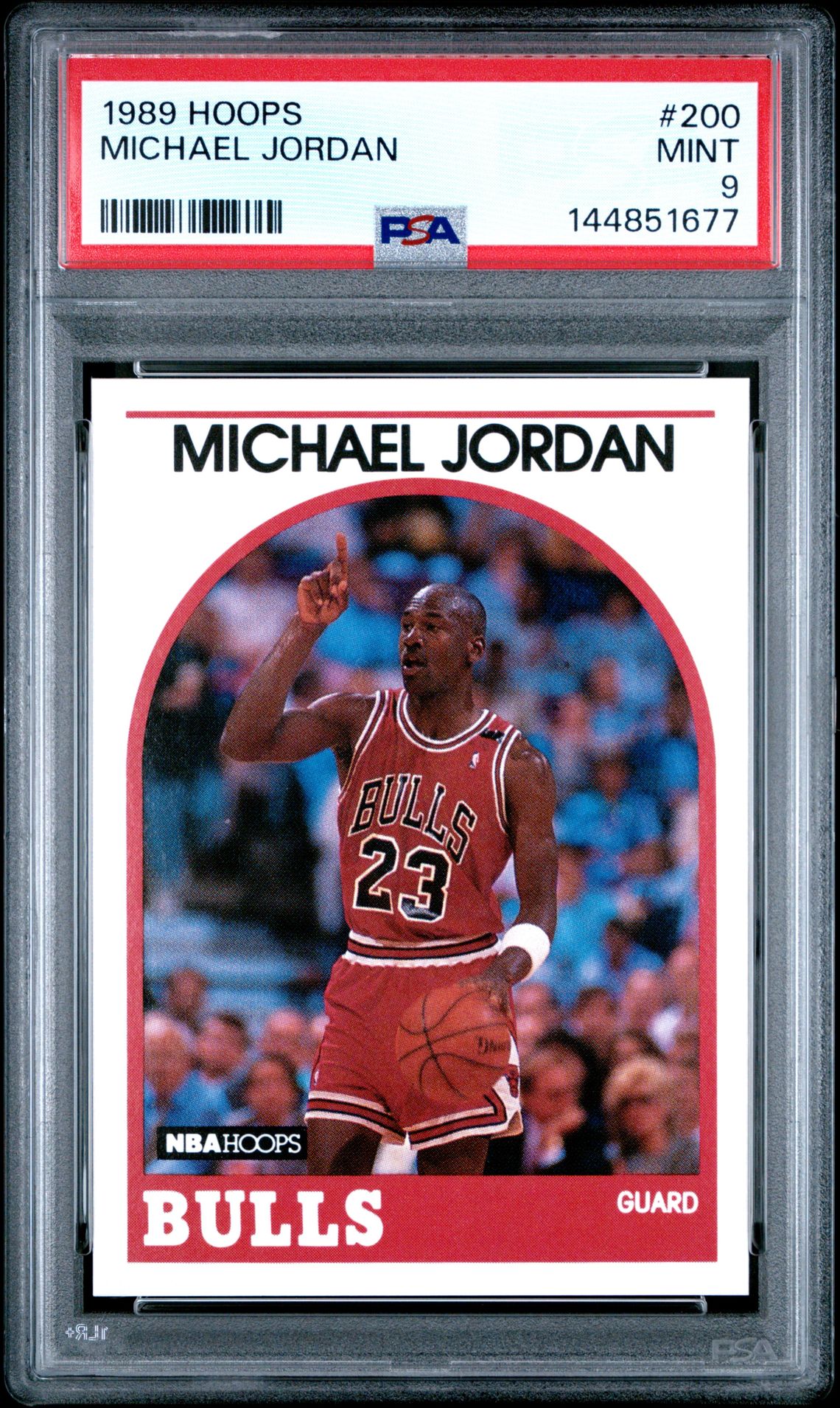 1989 Hoops Michael Jordan #200 Mint 9 front