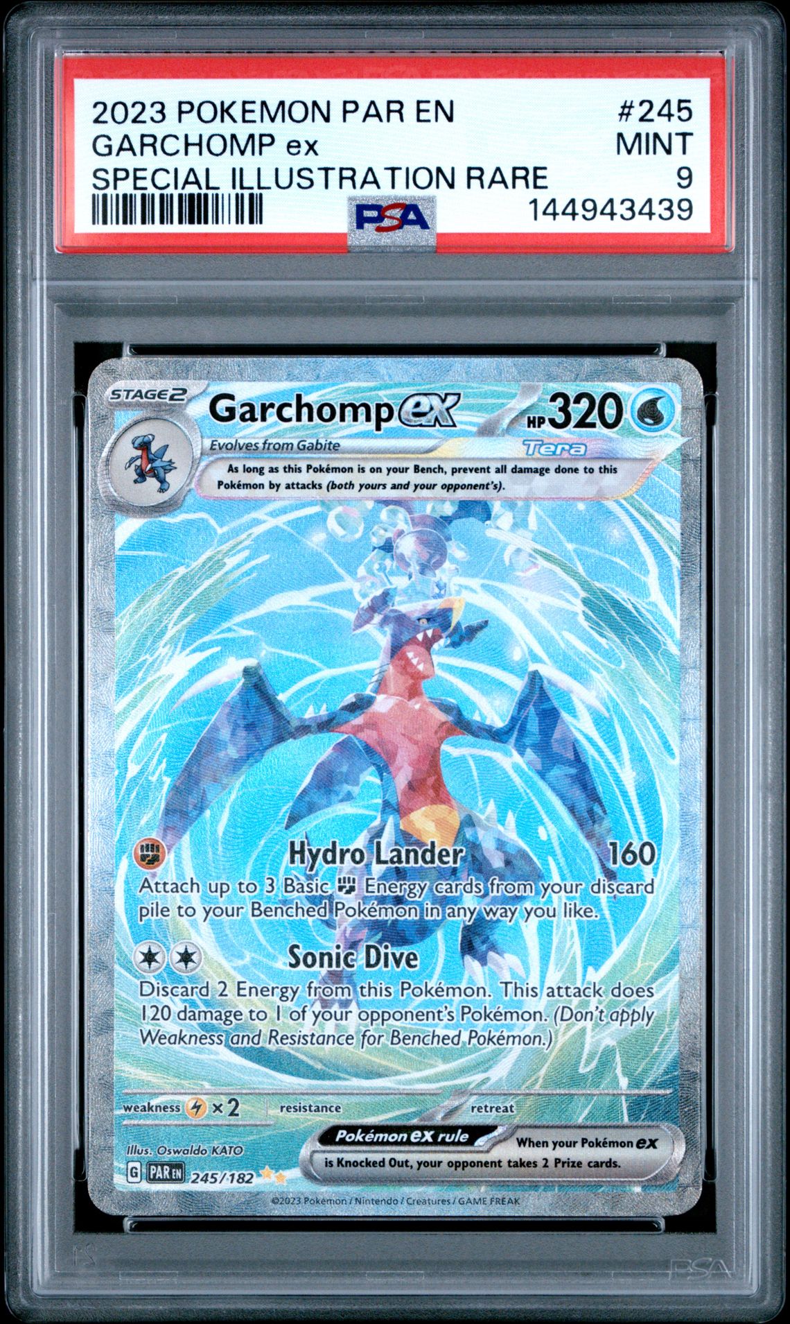 2023 Pokemon Par En-Paradox Rift Garchomp Ex #245 (Special Illustration Rare) Mint 9 front