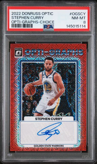 2022 Panini Donruss Optic OPTI-GRAPHS-CHOICE #OGSCY Stephen Curry front