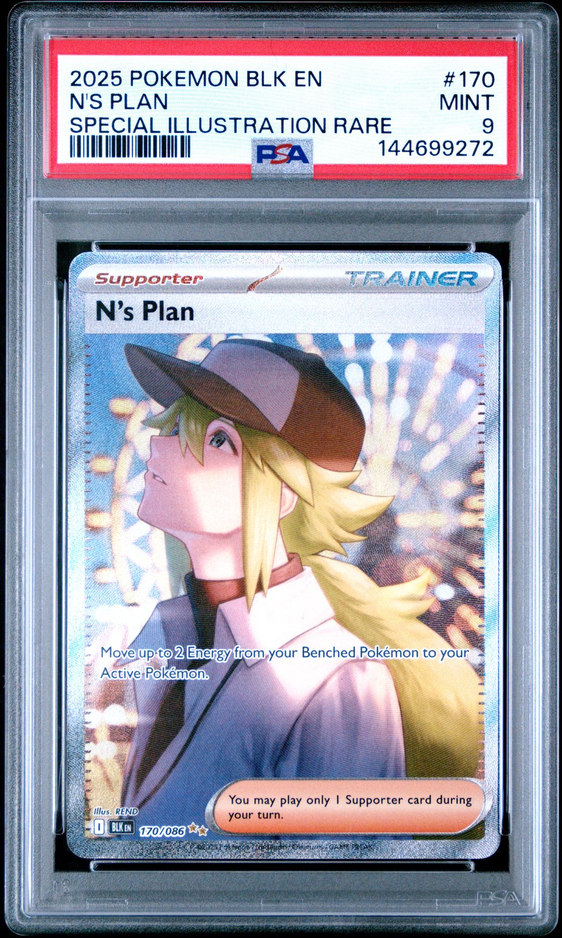 2025 Pokemon Blk En-Black Bolt N's Plan #170 (Special Illustration Rare) Mint 9 front