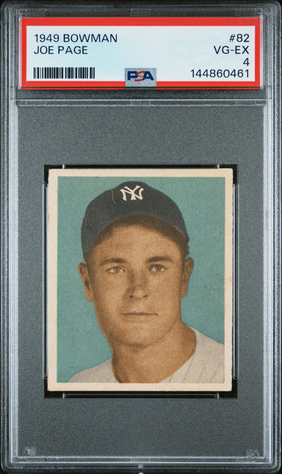 1949 Bowman BOWMAN #82 Joe Page front