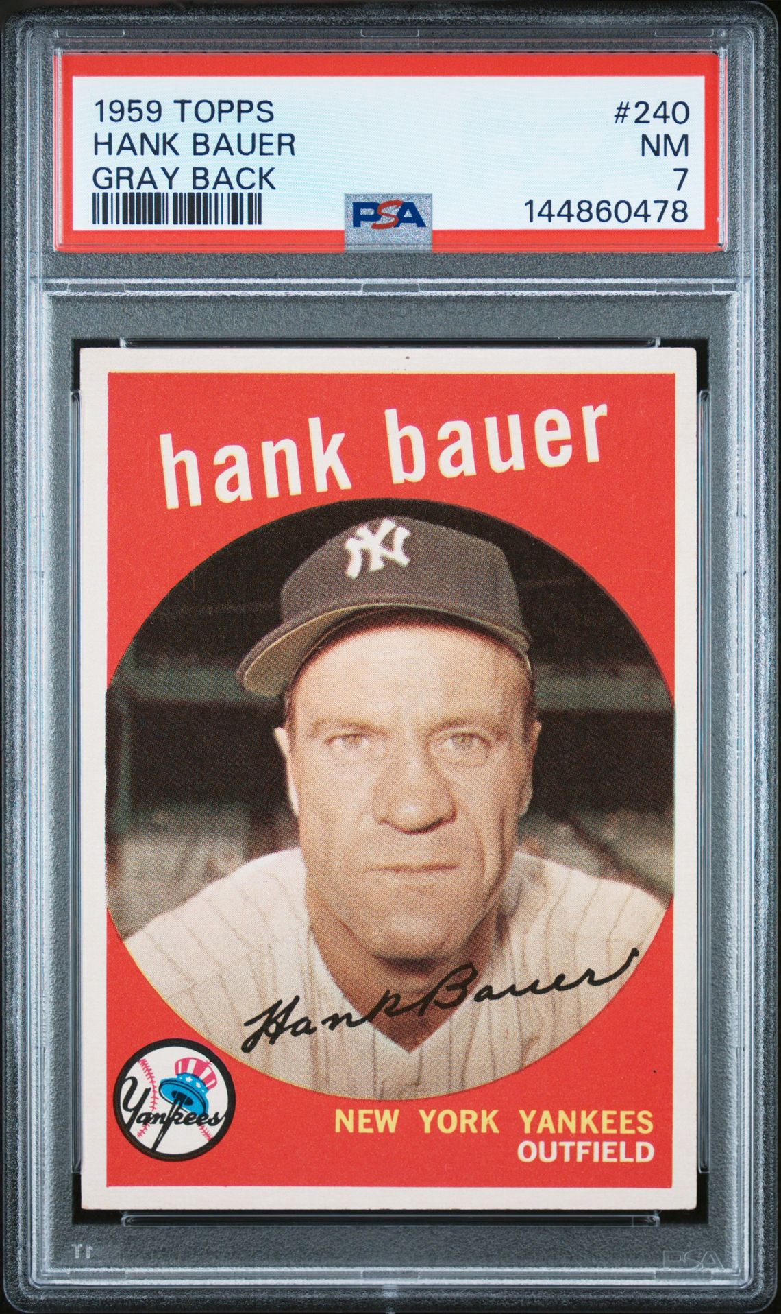 1959 Topps #240 Hank Bauer front