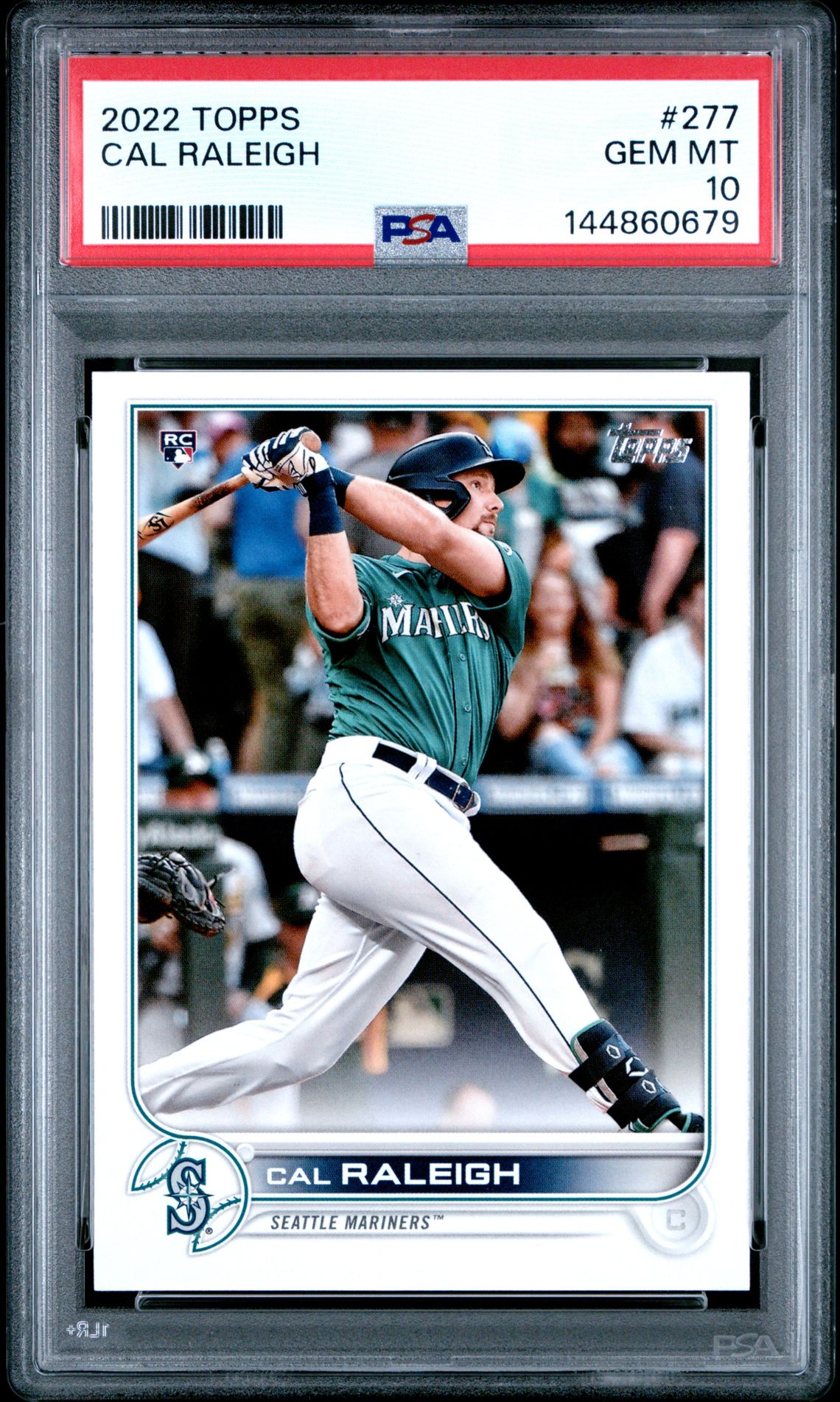 2022 Topps Cal Raleigh #277 Gem Mt 10 front