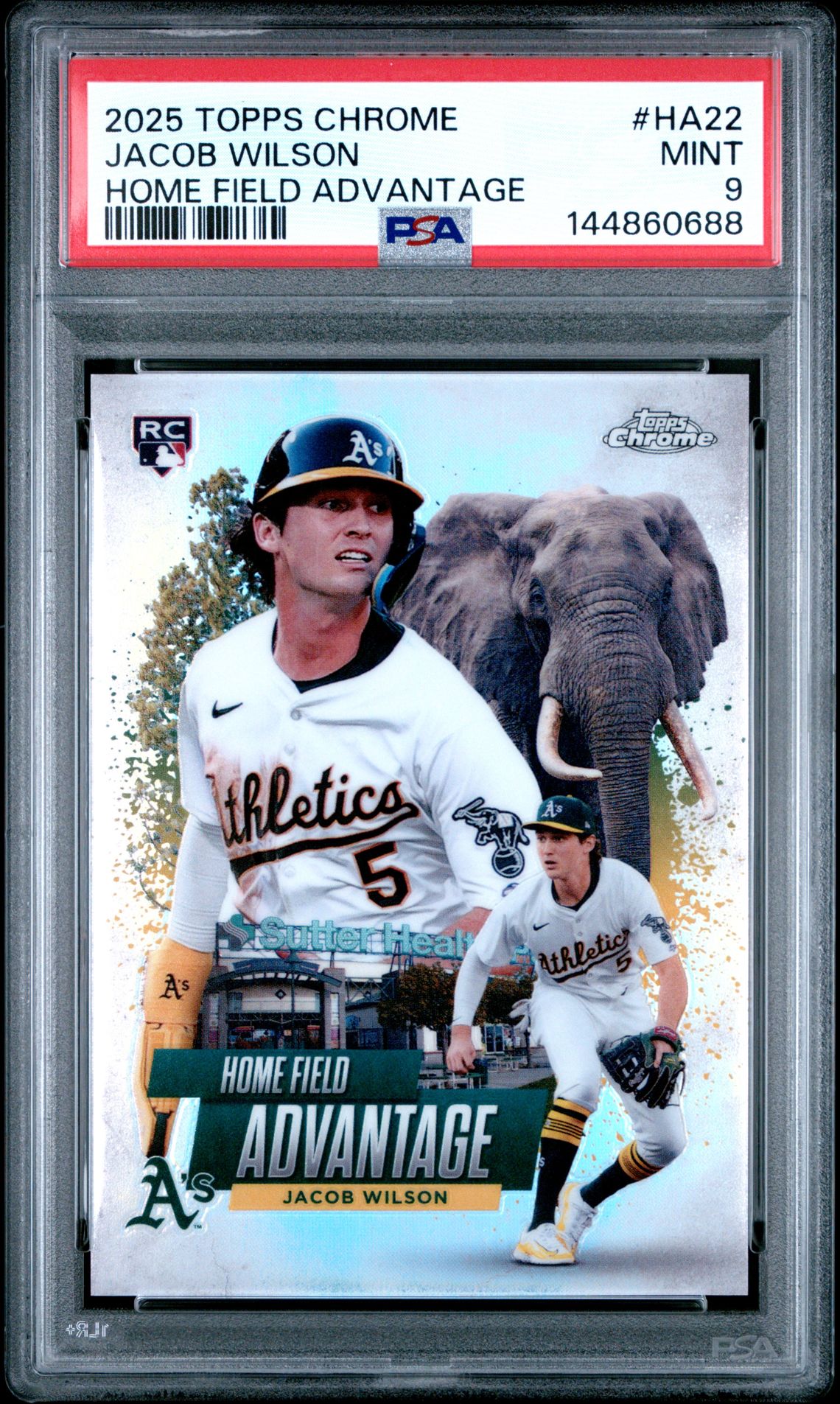 2025 Topps Chrome Home Field Advantage Jacob Wilson #Ha22 Mint 9 front