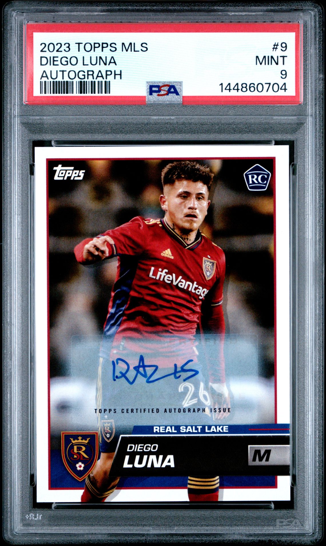 2023 Topps Mls Diego Luna #9 (Autograph) Mint 9 front