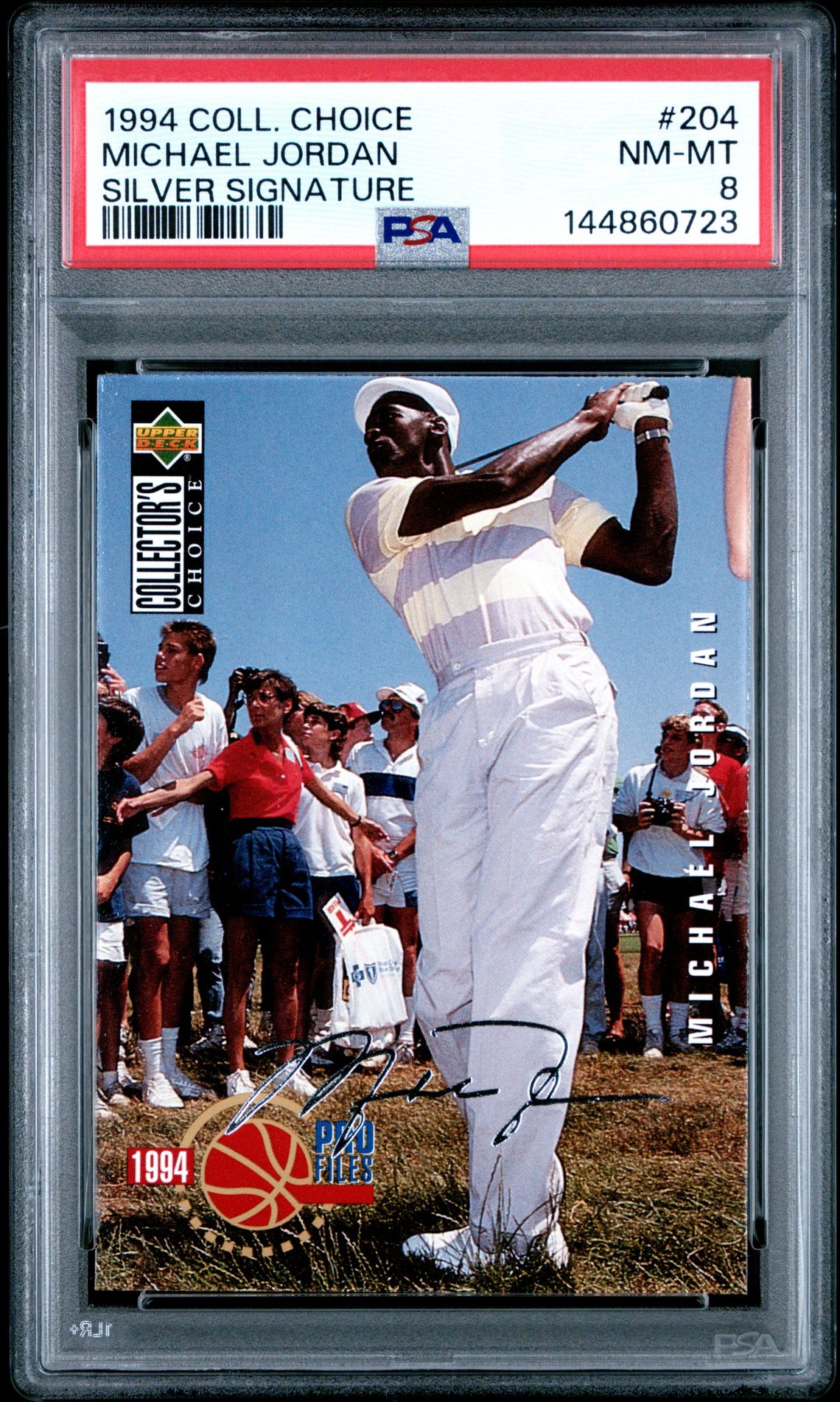 1994 Collector's Choice Michael Jordan #204 (Silver Signature) Nm-Mt 8 front