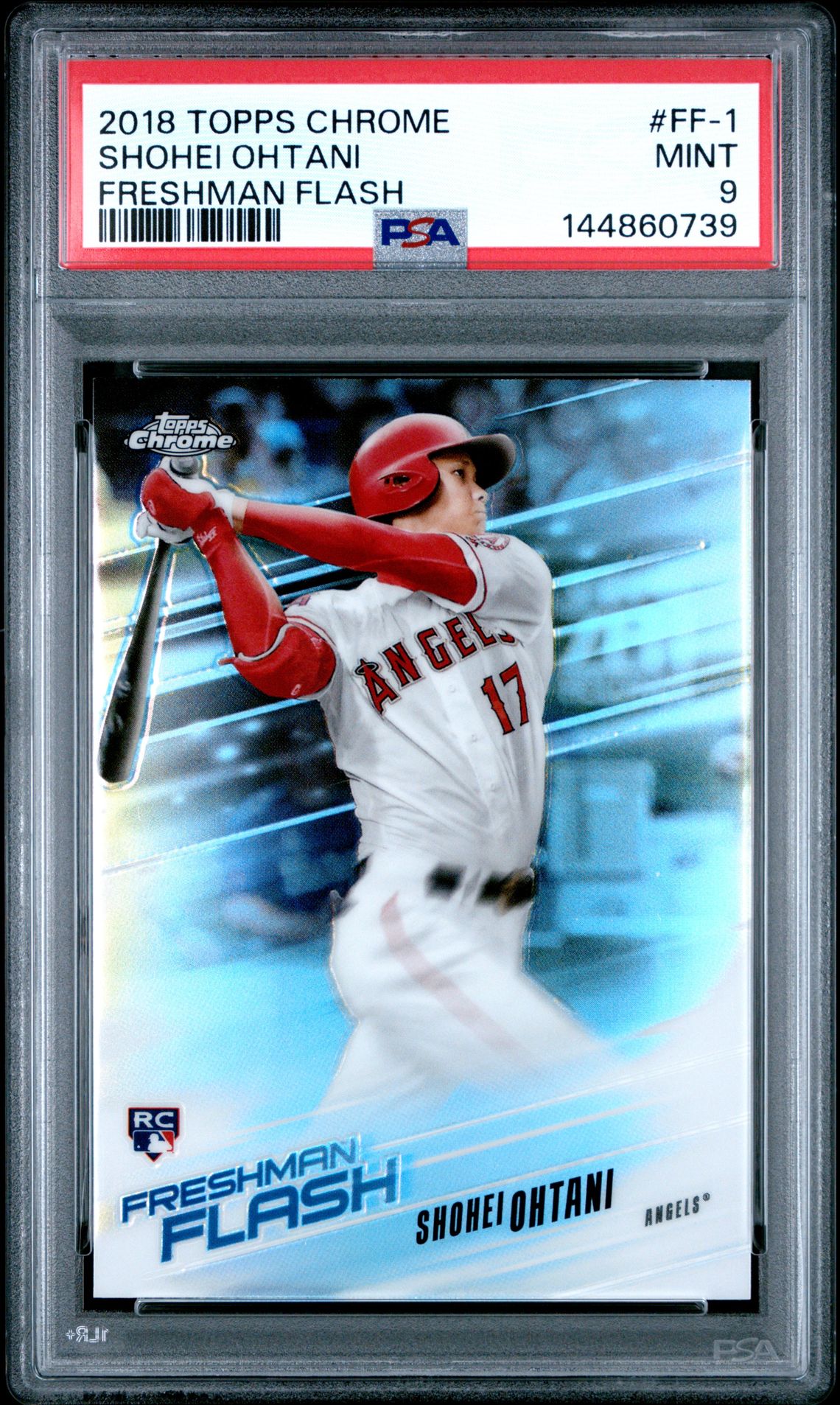 2018 Topps Chrome Freshman Flash Shohei Ohtani #Ff-1 (Freshman Flash) Mint 9 front