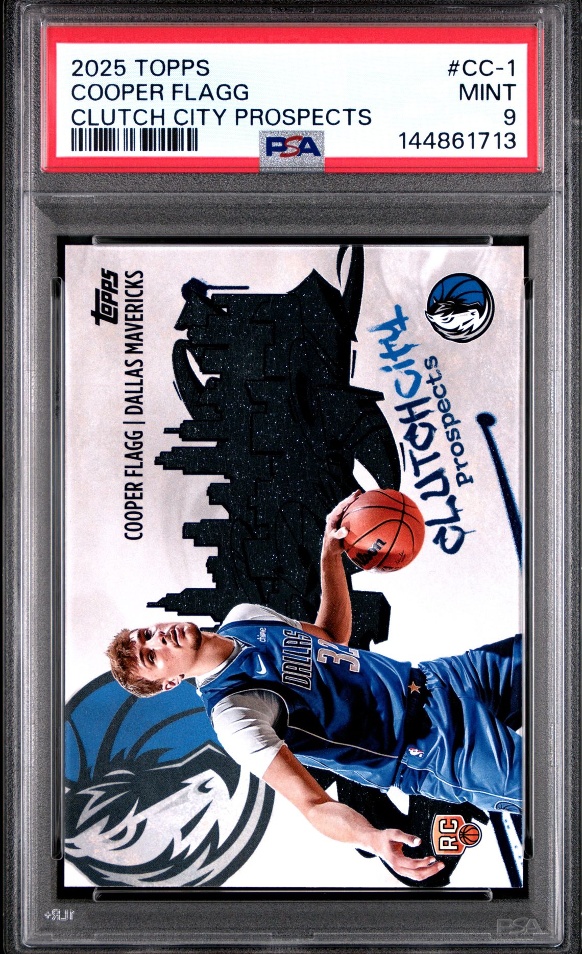 2025 Topps Clutch City Prospects Cooper Flagg #Cc-1 Mint 9 front