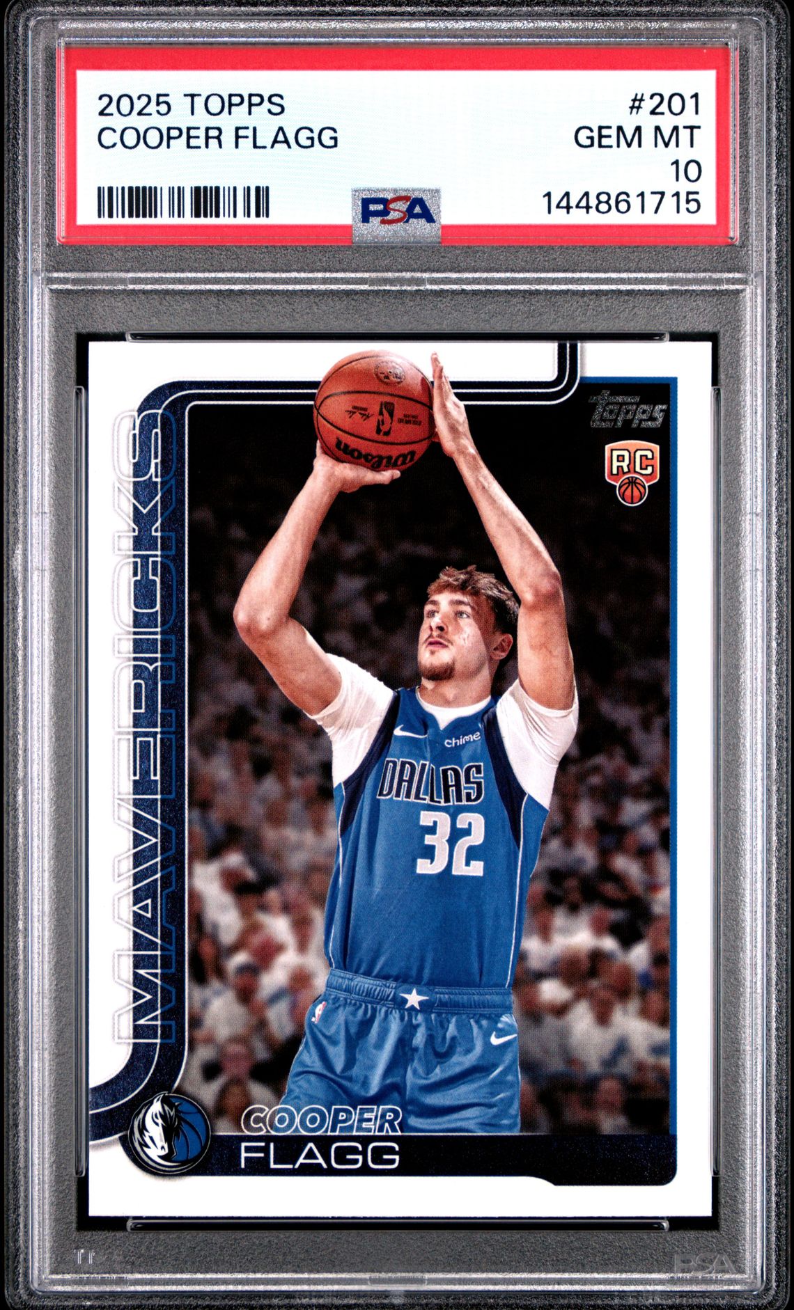 2025 Topps Cooper Flagg #201 Gem Mt 10 front