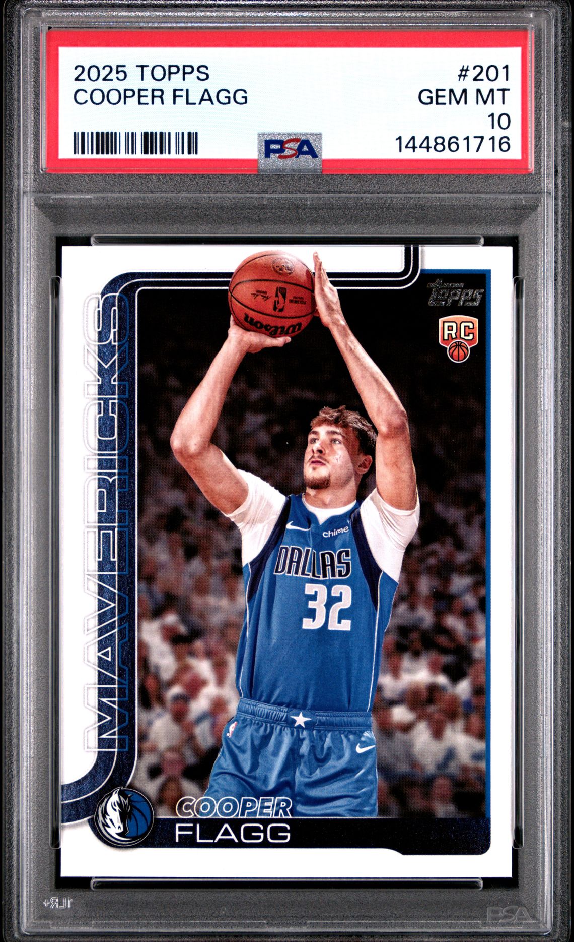 2025 Topps Cooper Flagg #201 Gem Mt 10 front