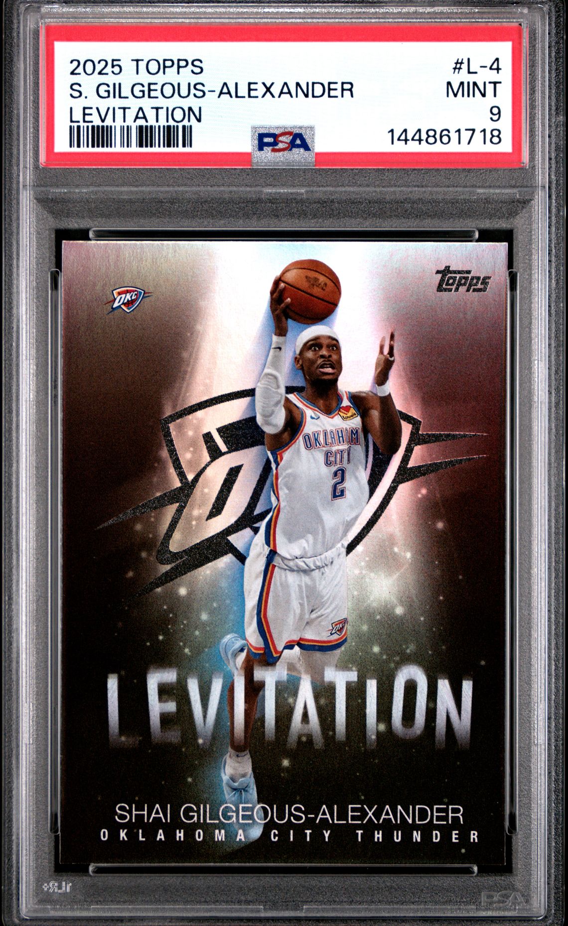 2025 Topps Levitation S. Gilgeous-Alexander #L-4 Mint 9 front