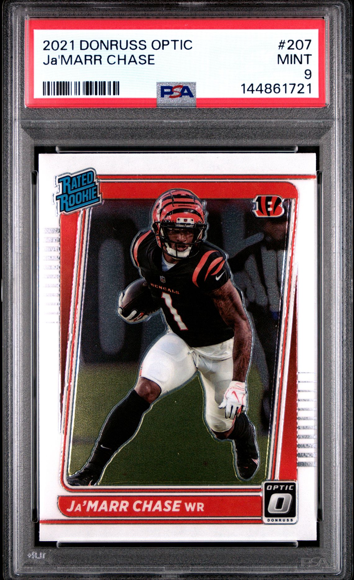 2021 Panini Donruss Optic Ja'marr Chase #207 Mint 9 front