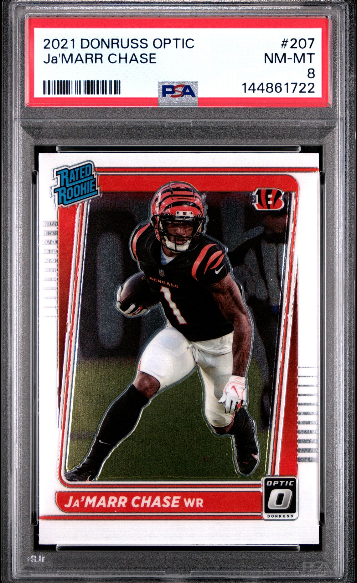 2021 Panini Donruss Optic Ja'marr Chase #207 Nm-Mt 8 front