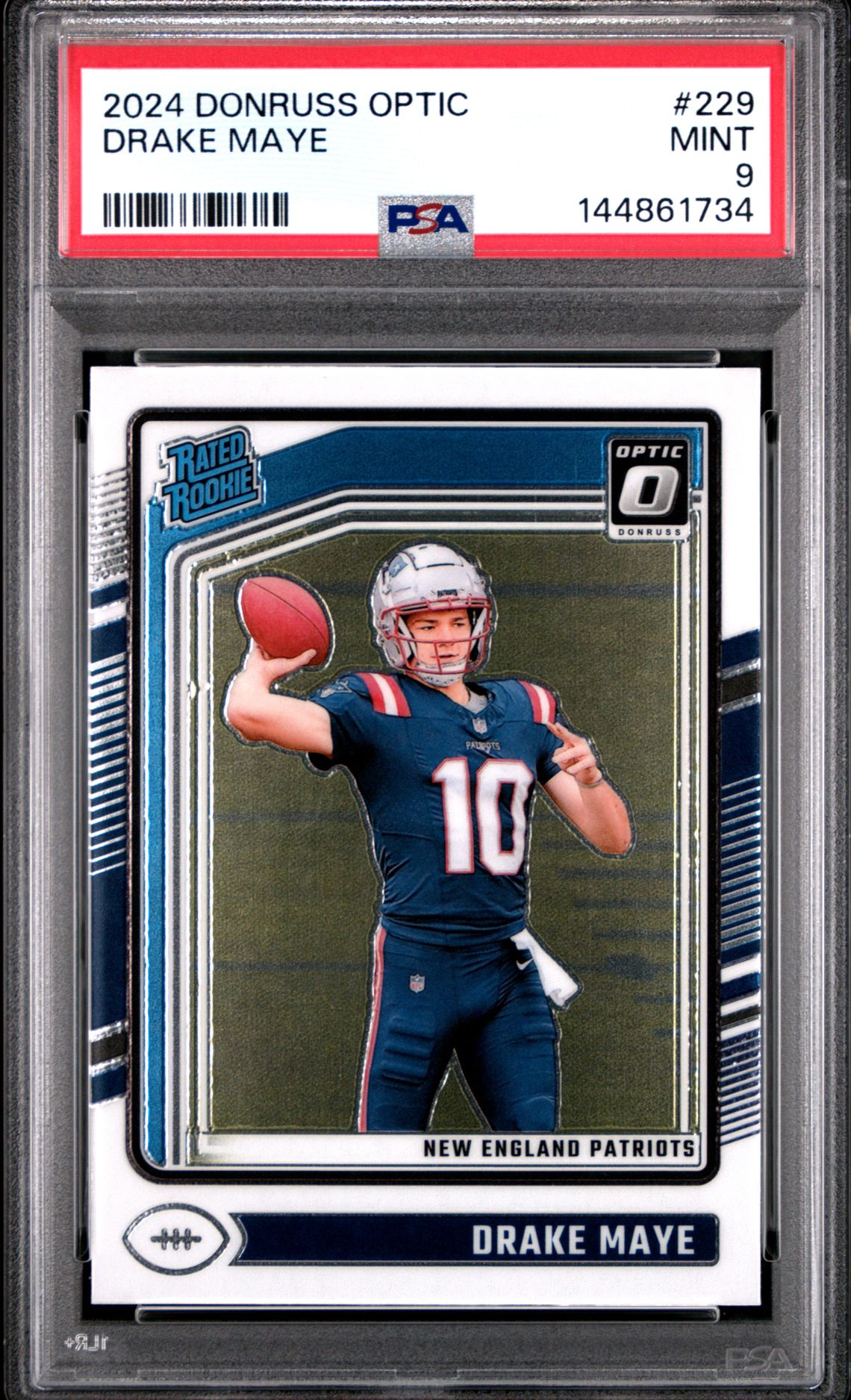 2024 Panini Donruss Optic Drake Maye #229 Mint 9 front