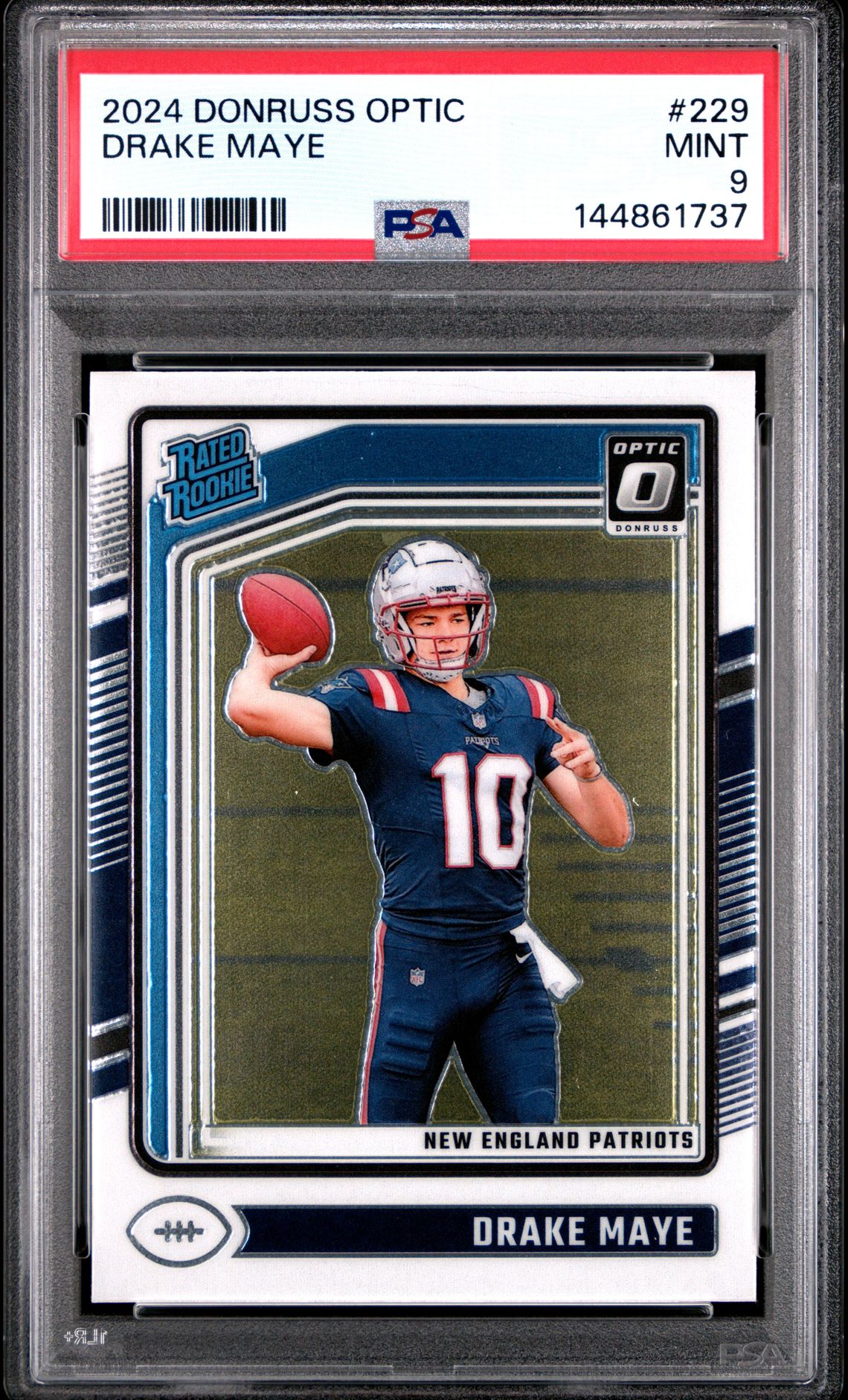 2024 Panini Donruss Optic Drake Maye #229 Mint 9 front