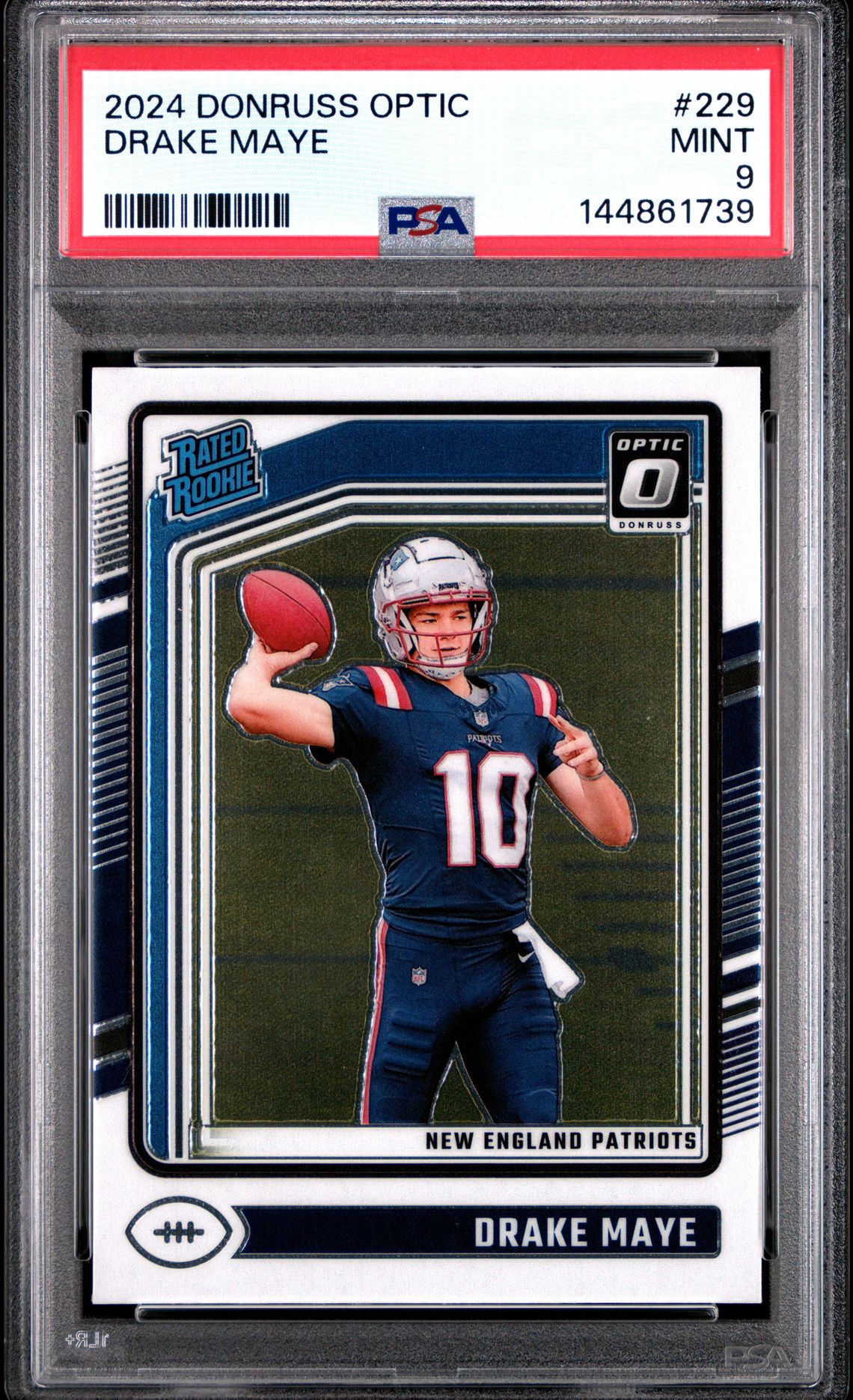2024 Panini Donruss Optic Drake Maye #229 Mint 9 front