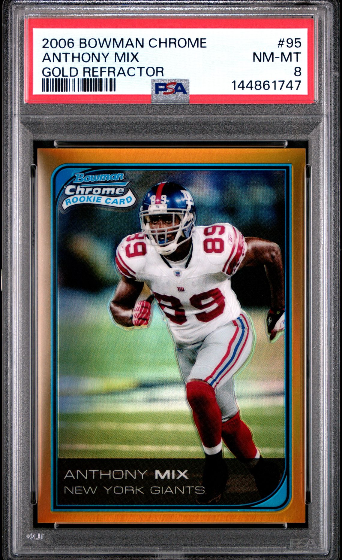 2006 Bowman Chrome Anthony Mix #95 (Gold Refractor) Nm-Mt 8 front