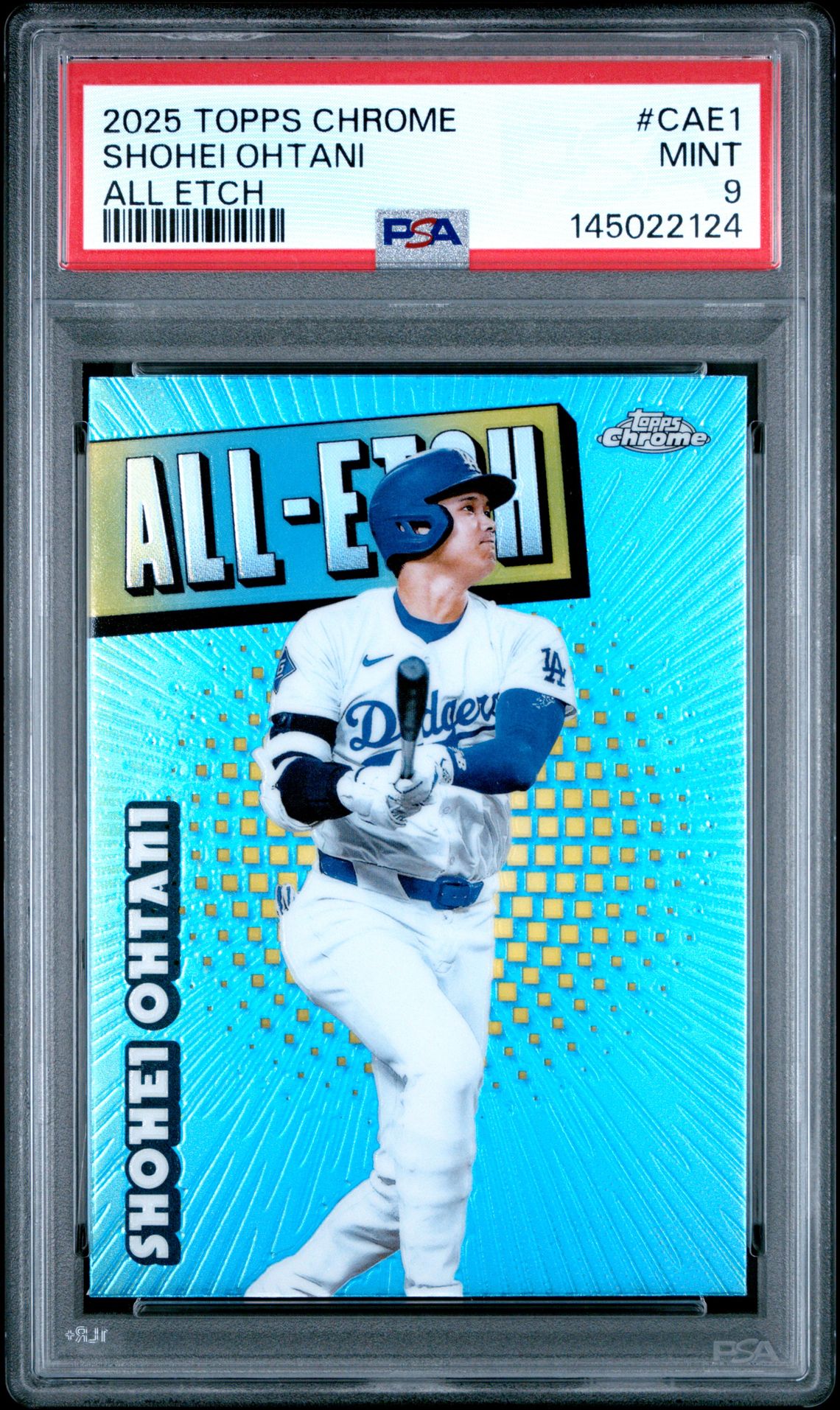 2025 Topps Chrome All Etch Shohei Ohtani #Cae1 Mint 9 front