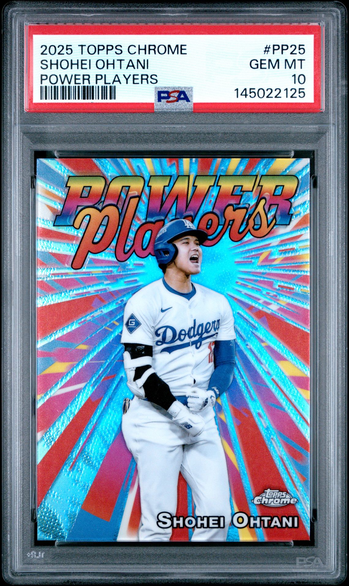 2025 Topps Chrome Power Players Shohei Ohtani #Pp25 Gem Mt 10 front