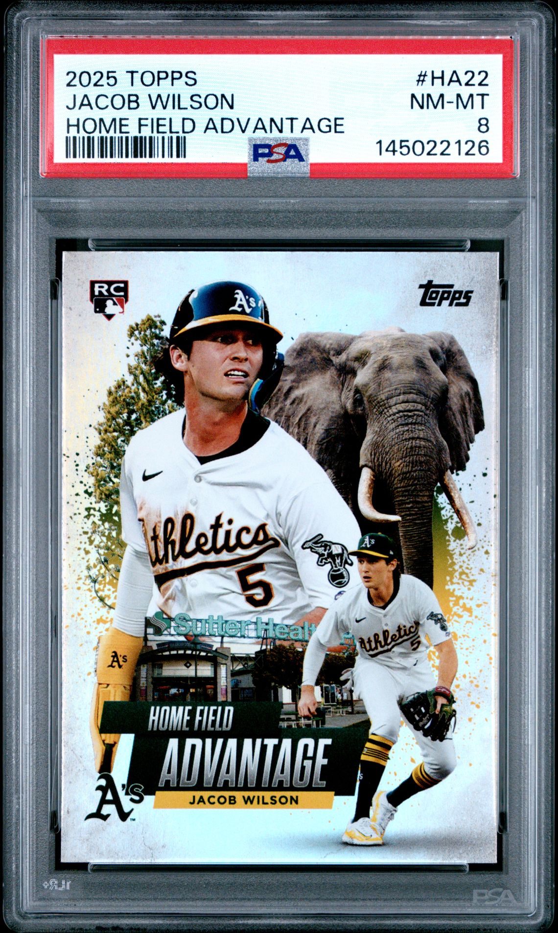 2025 Topps Home Field Advantage Jacob Wilson #Ha22 (Series 2) Nm-Mt 8 front