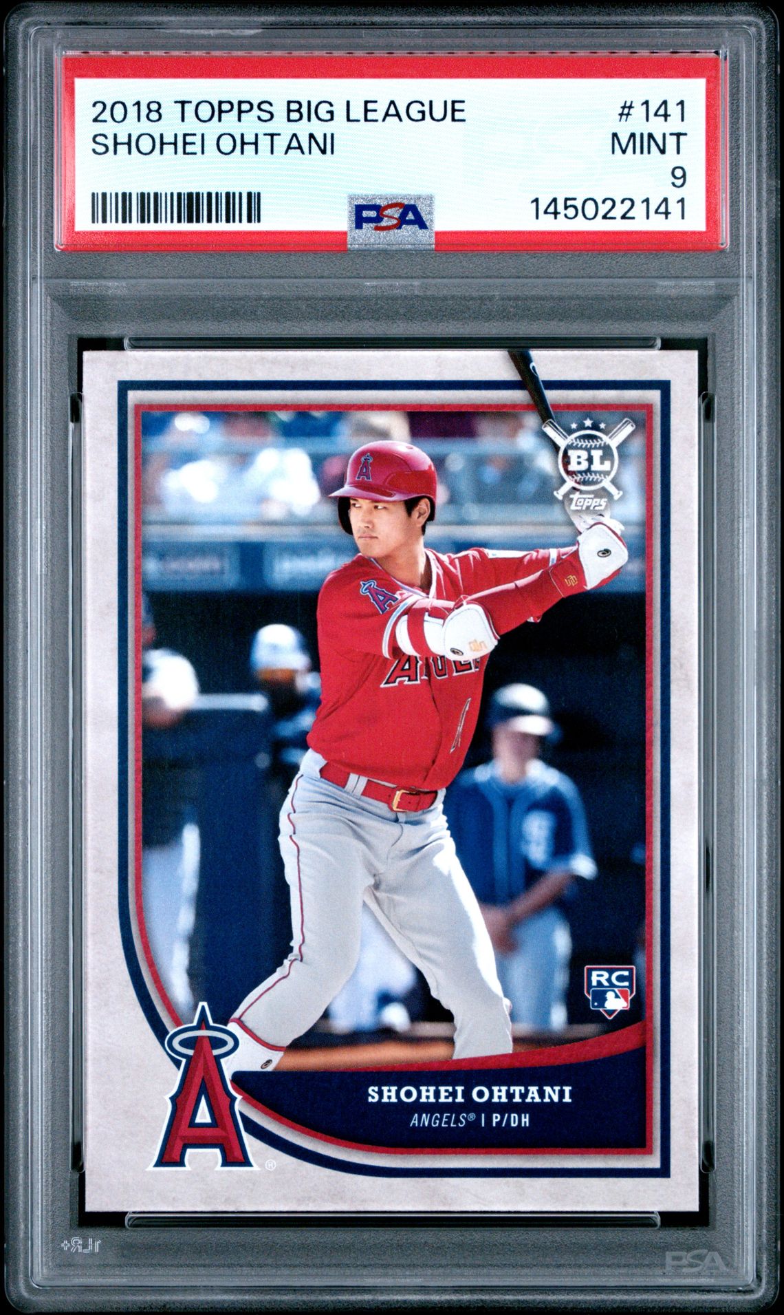 2018 Topps Big League Shohei Ohtani #141 Mint 9 front