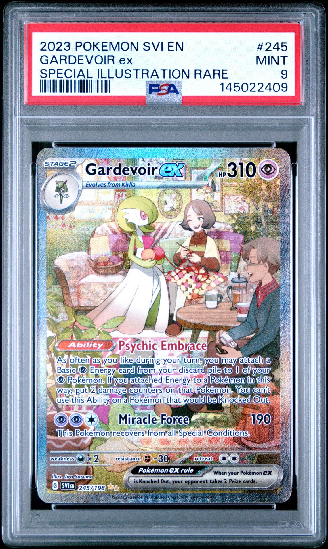 2023 Pokemon Svi En-Scarlet & Violet Gardevoir Ex #245 (Special Illustration Rare) Mint 9 front