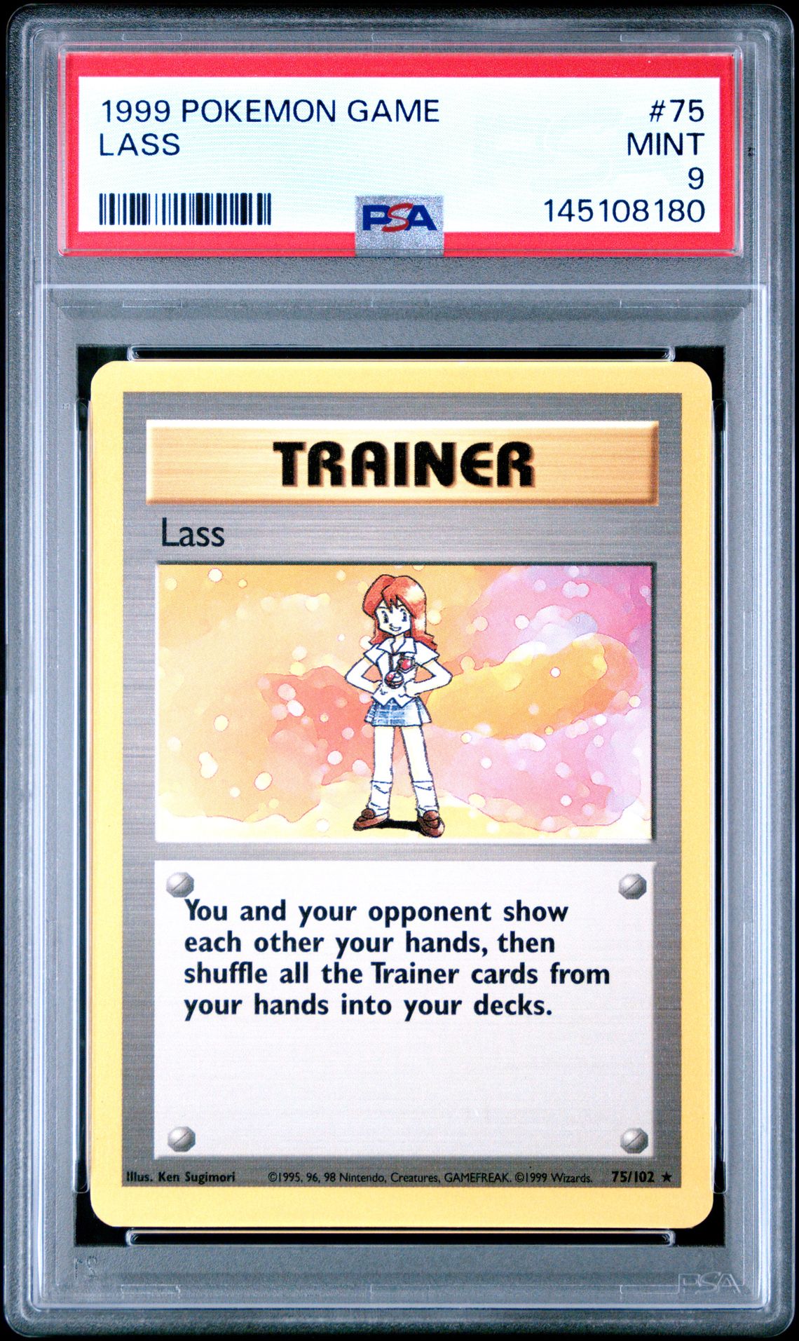 1999 Pokemon POKEMON GAME #75 Lass front