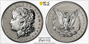 2025-S $1 Morgan Dollar Rev PR Two-Coin Reverse Proof Set PR69