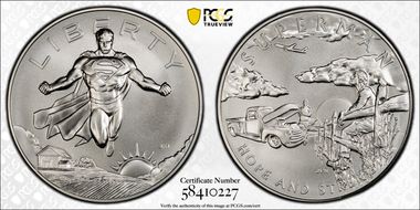 2025 Medal DC Comics - Superman 1oz Ag MS69