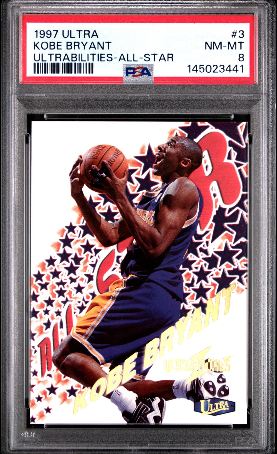1997 Ultra Ultrabilities Kobe Bryant #3 (Ultrabilities-All-Star) Nm-Mt 8 front
