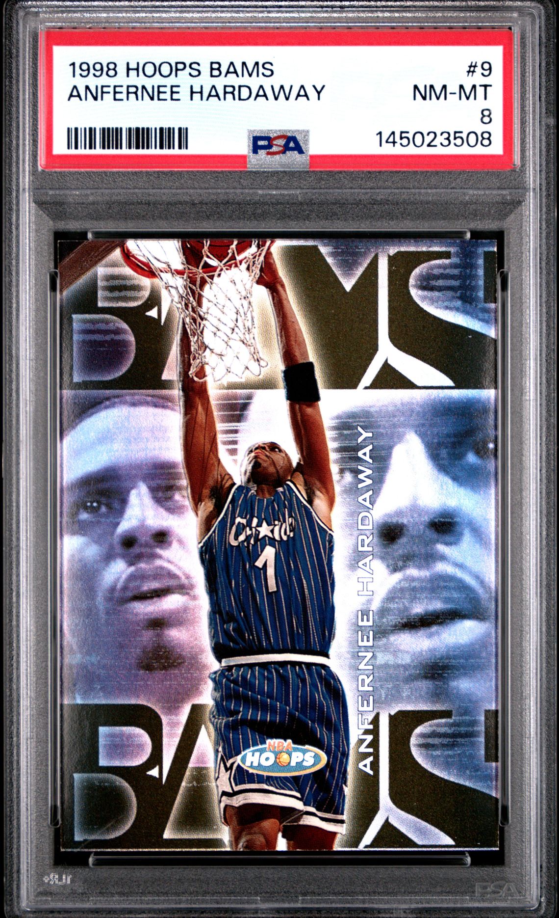 1998 Hoops Bams Anfernee Hardaway #9 Nm-Mt 8 front