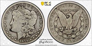 1879-CC $1 Capped Die VG10