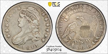 1811/10 50C VF35