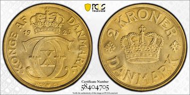 1925 HCN GJ 2 Kr KM-825.1 MS66